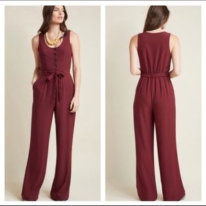Modcloth Tailored Wide Leg Jumpsuit